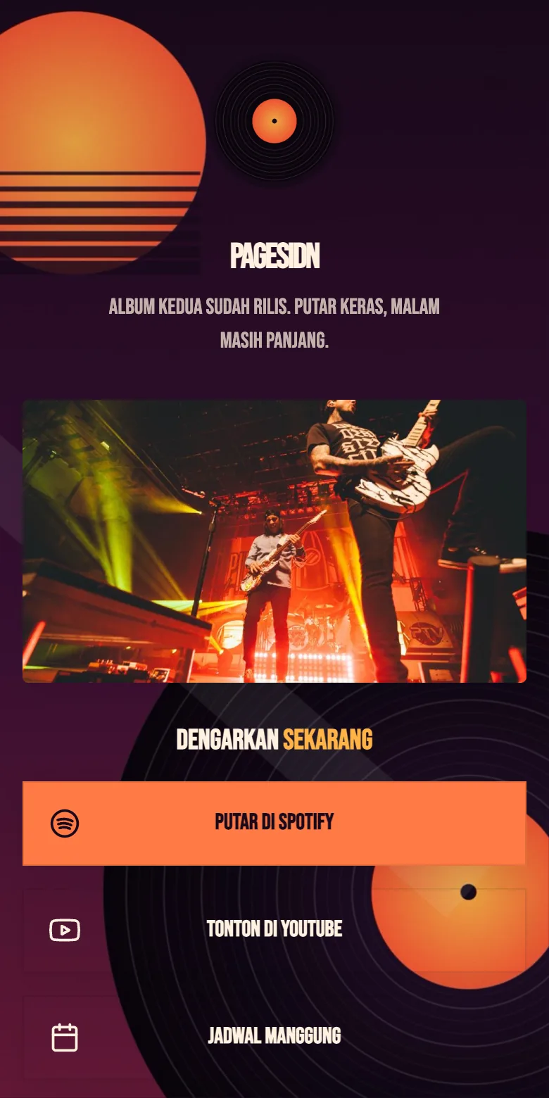 Example band page